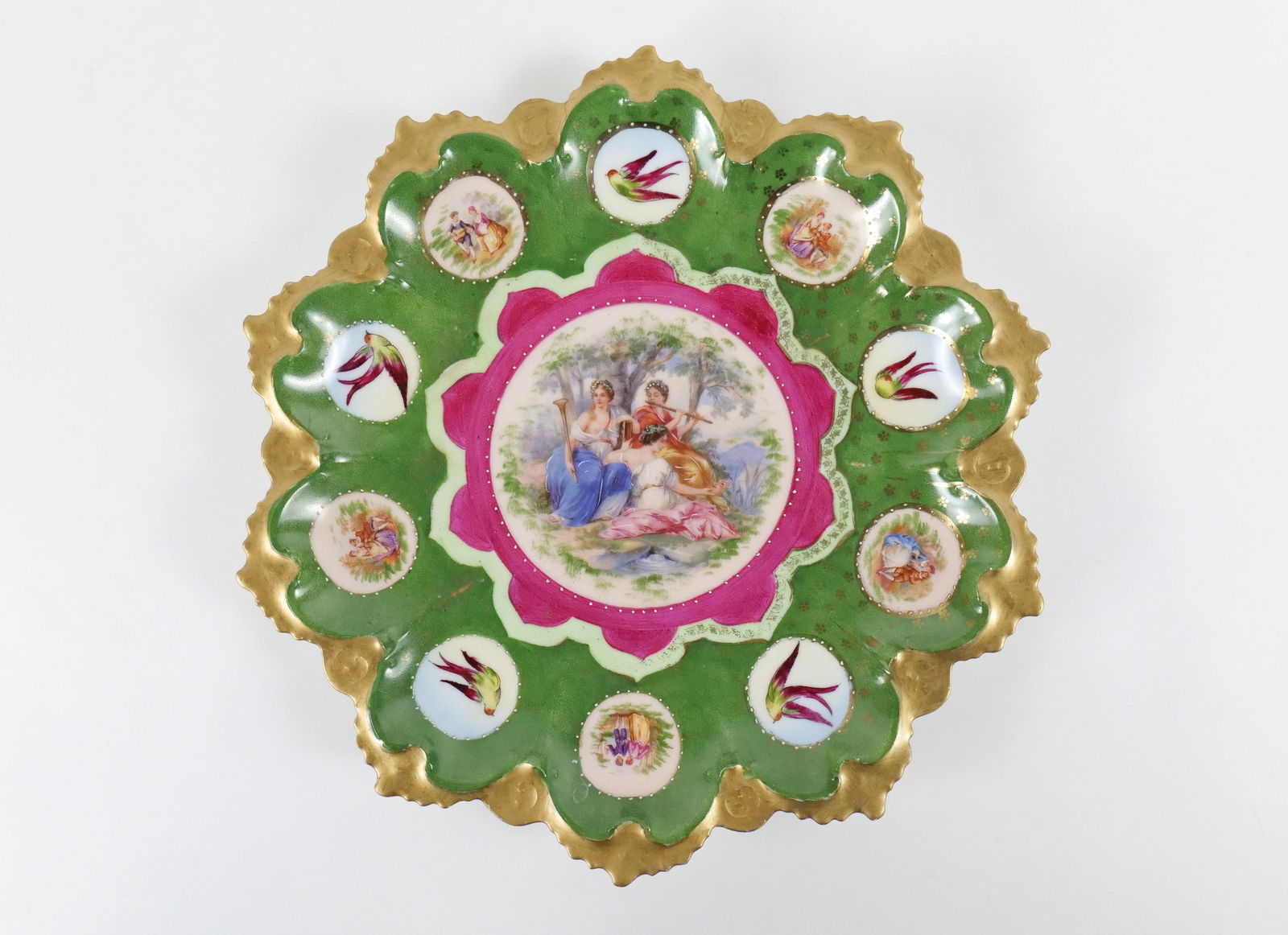 MZ Austria Hand painted Cabinet Plate (1 of 7)