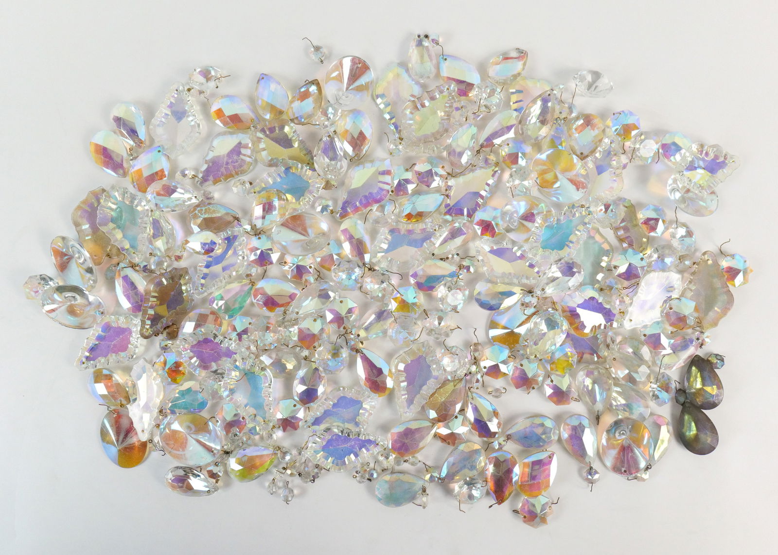 Group Lot of Iridescent Colored Prisms (1 of 8)