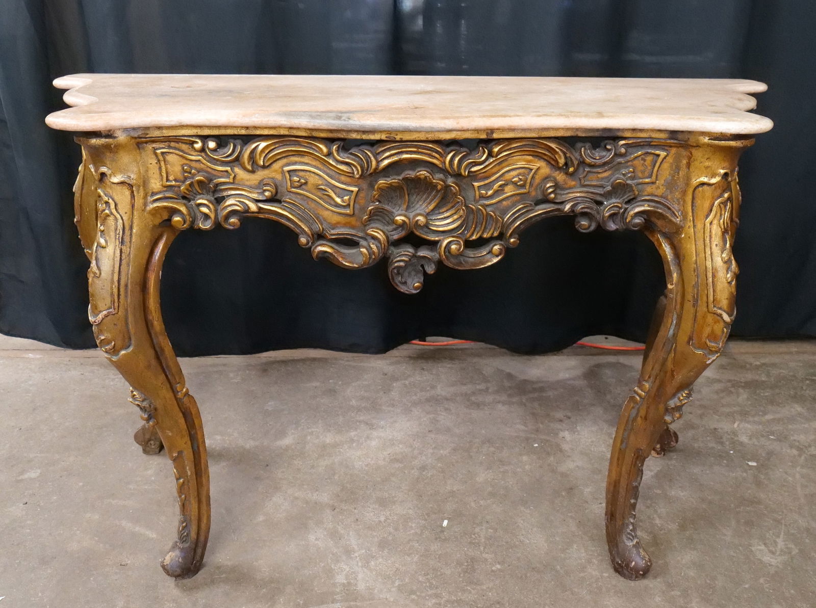 French Marble Top Console Table (1 of 11)