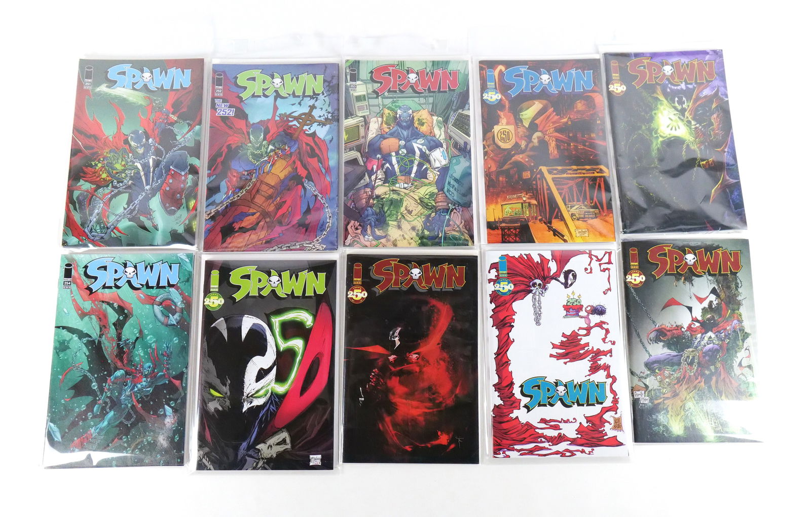 Run of Spawn Comics #250-254 (1 of 11)