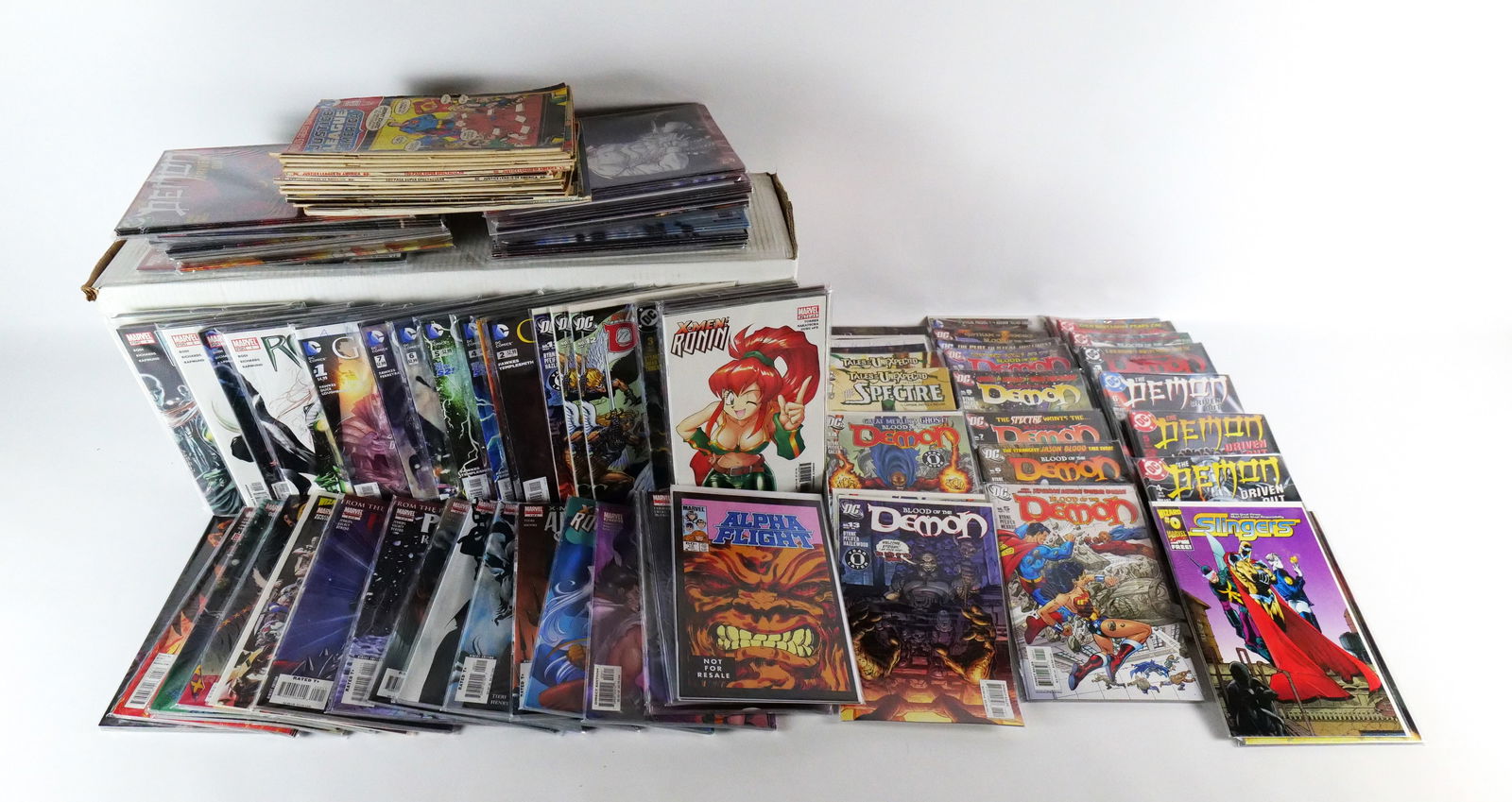 Long Box of Marvel and DC Comics (1 of 10)