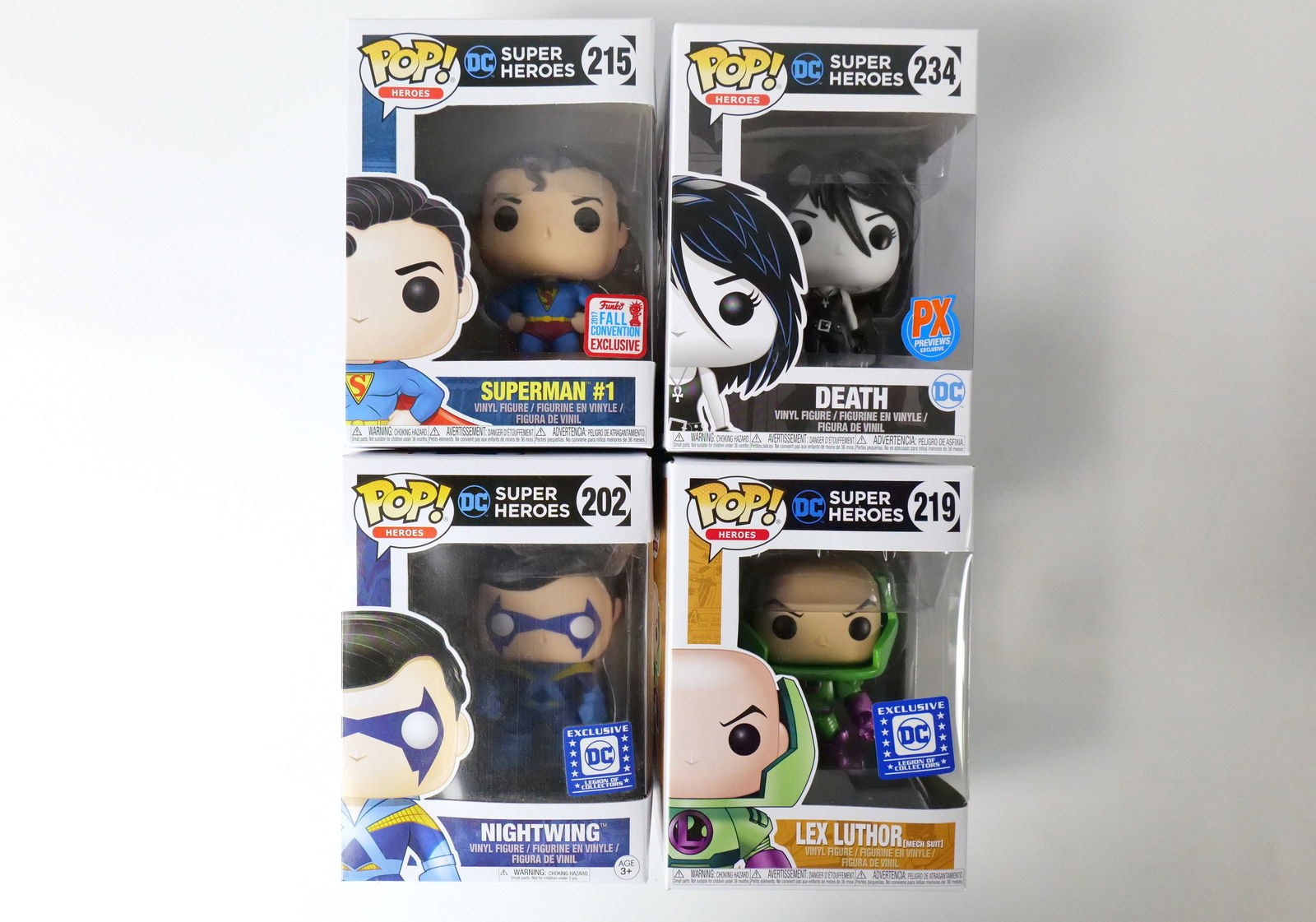 Lot of 4 Funko DC Super Heroes Pops (1 of 14)