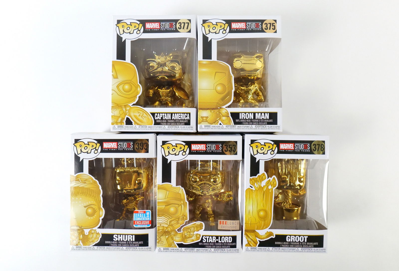 Lot of 5 Marvel Studios The First 10 Years Pops (1 of 16)