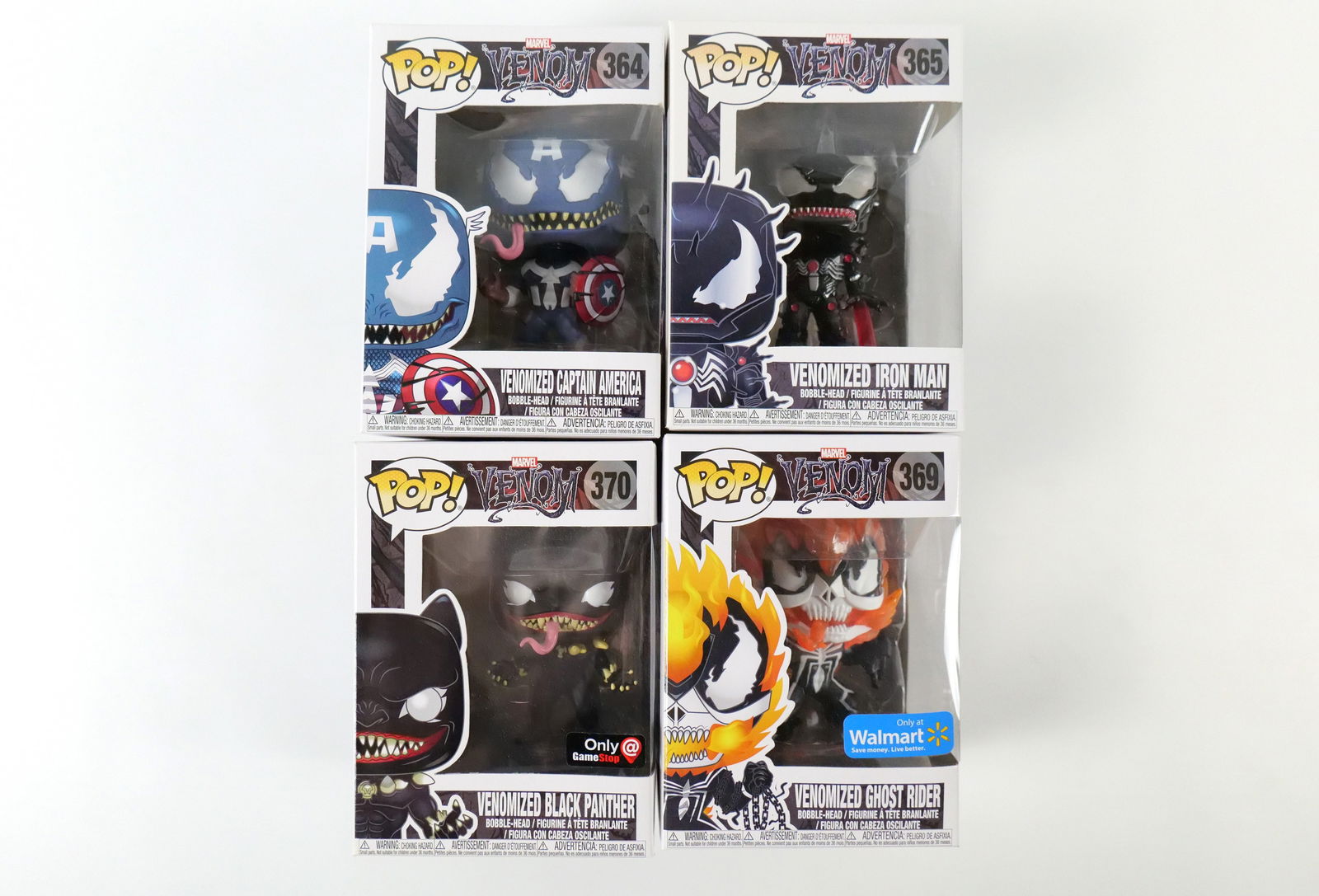 Lot of 4 Marvel Venom Pops (1 of 14)