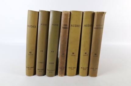 Group of Bound Audio Magazines