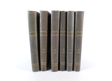 Group of Bound Railway Engineer Magazines