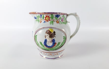 Success to Queen Caroline Pearlware Jug