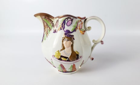 Charlotte and Leopold Pearlware Jug