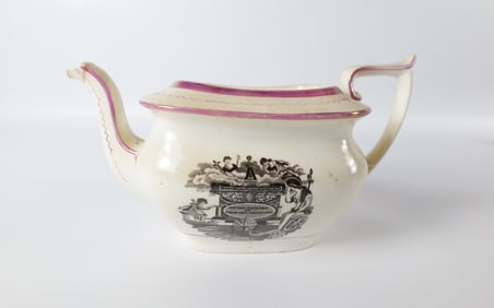 Princess Charlotte Mourning Teapot