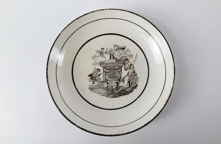 Princess Charlotte Pearlware Mourning Dish