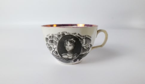 Princess Charlotte Mourning Tea Cup