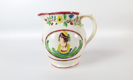 Success to Queen Caroline Pearlware Jug