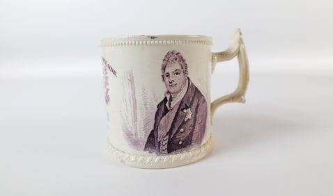King William Queen Adelaide Pearlware Mug