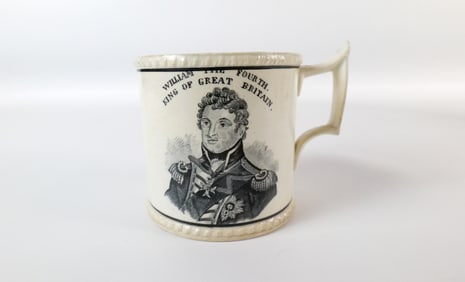 King William Queen Adelaide Pearlware Mug