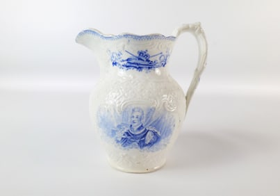 King William Queen Adelaide Pearlware Jug