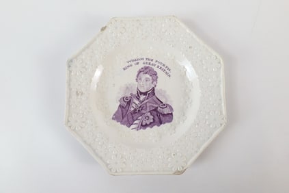 King William the Fourth Pearlware Plate