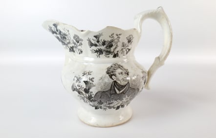 King George IV Pearlware in Memoriam Jug