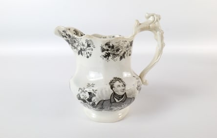 King George IV Pearlware in Memoriam Jug
