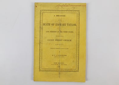 A Discourse on the Death of Zachary Taylor