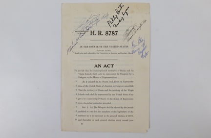 Copy of the Bill for Guam and Virgin Islands