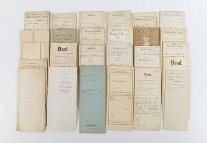 Grouping of Warranty/Quit Claim Deeds & Mortgage Papers