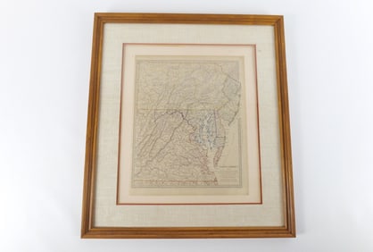 1833 Map NJ, PA, DE, Columbia and Park of Virginia