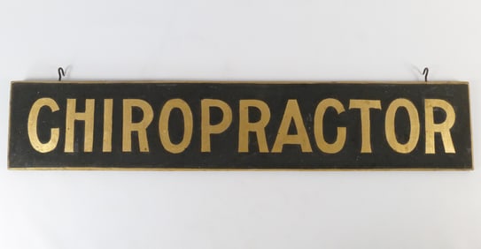 Large Vintage Chiropractor Sign