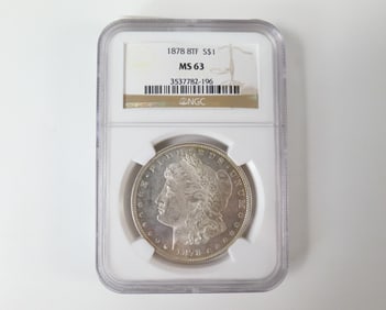 1878 8 Tail Feathers Morgan Silver Dollar