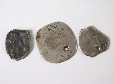 3 Unidentified 1/2 Reales