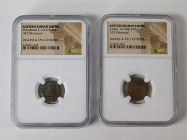 2 Eastern Roman Empire Coins