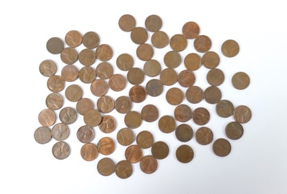 Grouping of US Pennies