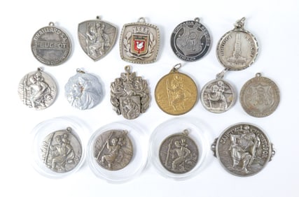 Grouping of St Christopher Medals