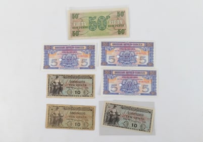Grouping of Military Currency