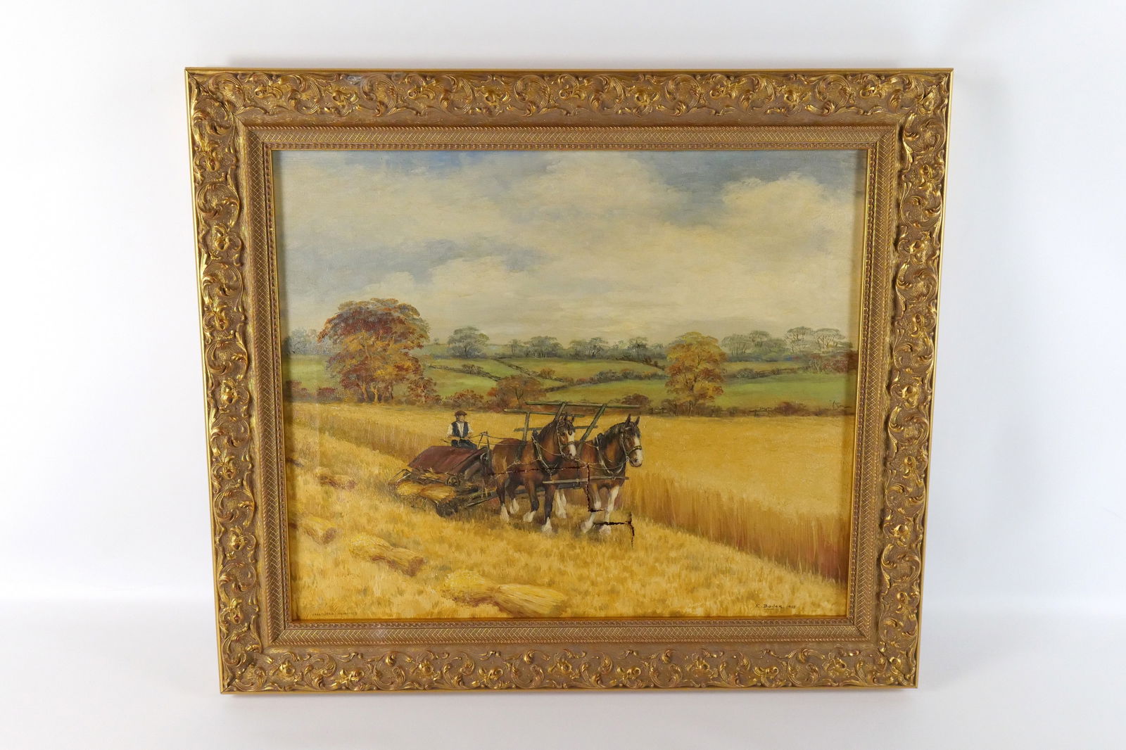 Oil on Canvas by E. Bailes (1 of 9)