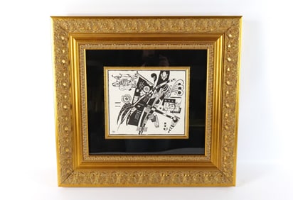 Woodcut Engraving by Wassily Kandinsky