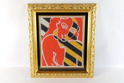 Original Gouche Painting by Martine Delaleuf