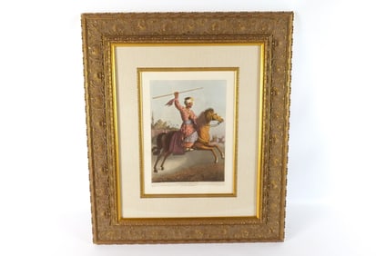 Etching with Aquatint and Hand coloring by Luigi Mayer
