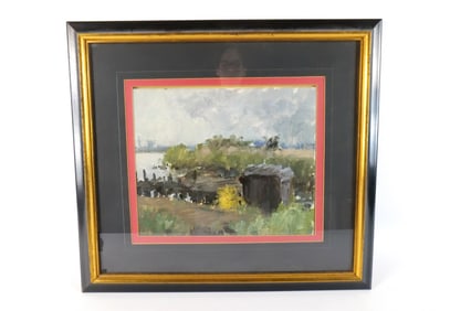 Oil on Wood Panel by Stuart Shils