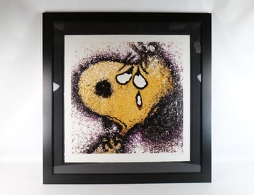 Lithograph by Tom Everhart - Snoopy "The Tear"