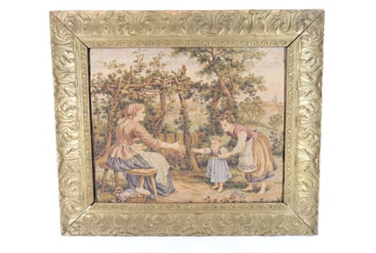 Framed Turn of the Century Tapestry