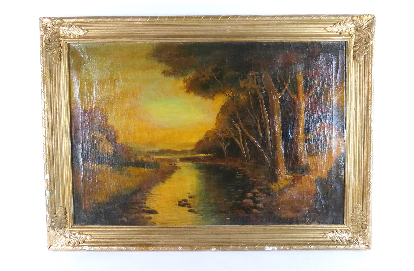Oil on Canvas - Landscape with Water Scene (1 of 12)