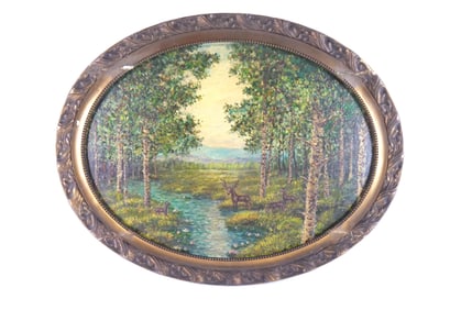 Oil on Canvas - Forest Scene