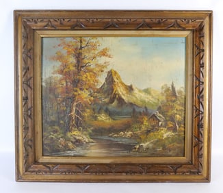 Oil on Canvas - Cottage in the Forest