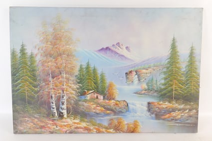 Serigraph on Canvas - Hand painted Highlights