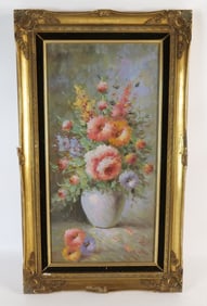 Oil on Canvas - Still Life of Flowers