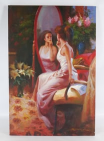 Serigraph on Canvas - Hand painted Highlights