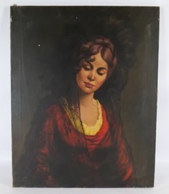 Oil on Canvas - Portrait of Woman
