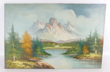Oil on Canvas - Landscape Scene