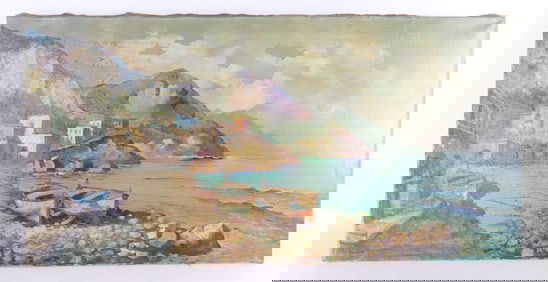 Oil on Canvas - Coastal Scene