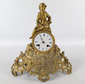 French Figural Mantle Clock - AS-IS